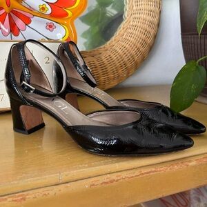 AGL Black Patent Leather Heels